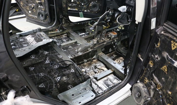 Шумоизоляция Nissan Qashqai+2 и замеры уровня шума